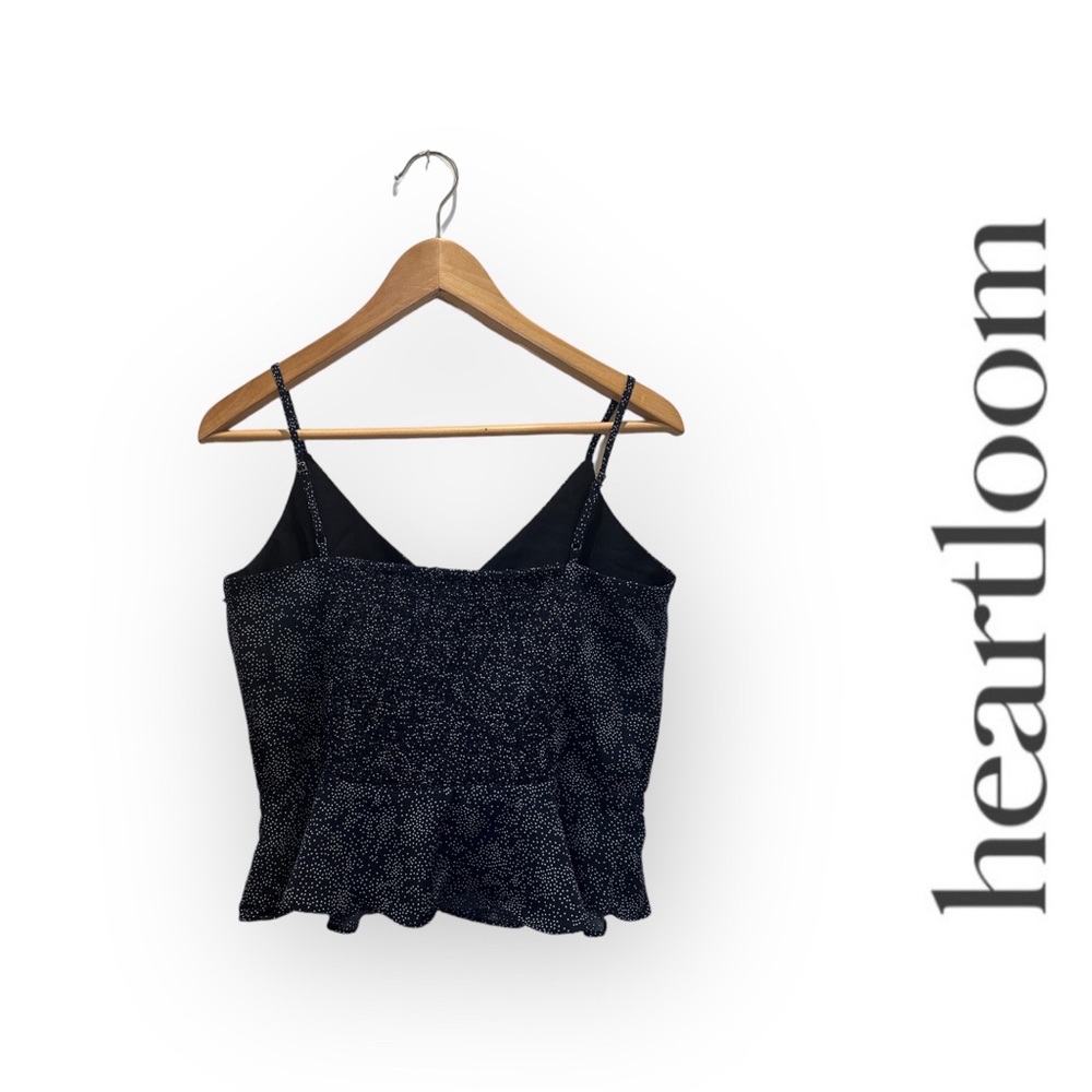 Heartloom Peplum Top in Navy, Size S, MSRP $40 - Picture 2 of 5